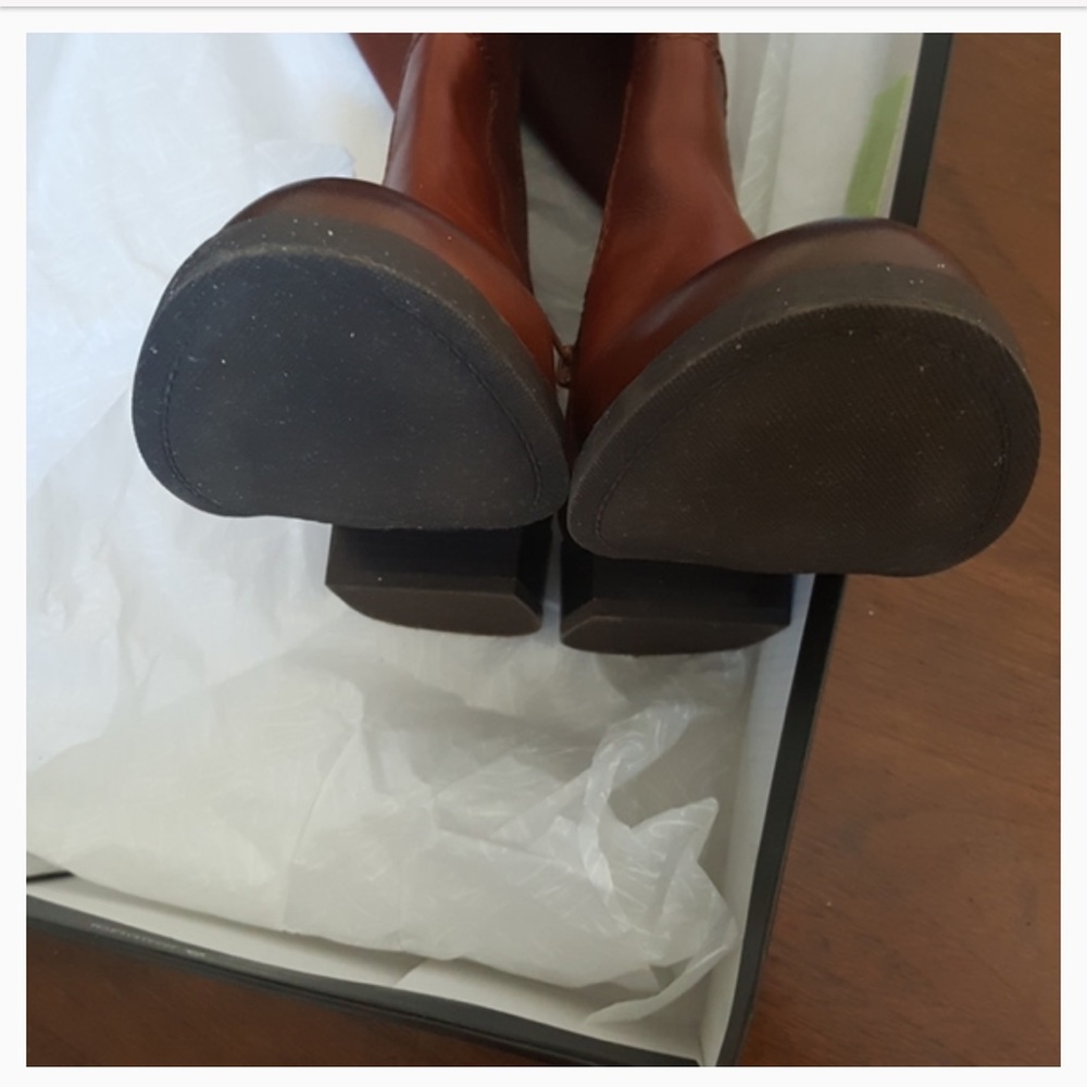14:09- INC LEATHER RIDING BOOTS - Picture 3 of 8